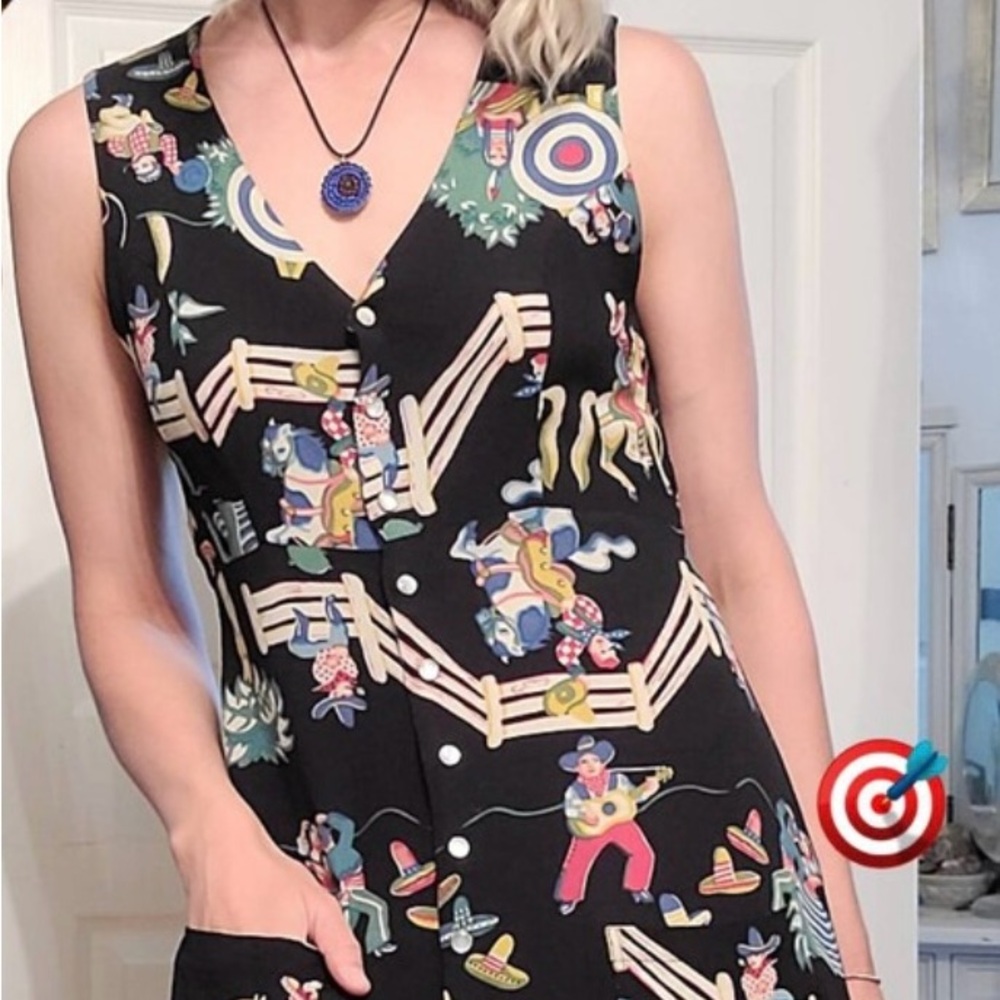 Betsey Johnson Vintage 1996 western cowboy dress